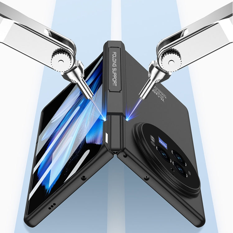 For vivo X Fold3 Pro GKK Integrated Magnetic Folding Hinge All-inclusive Phone Case(Silver)