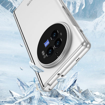 For vivo X Fold3 Pro GKK Integrated Magnetic Folding Hinge All-inclusive Phone Case(Silver)