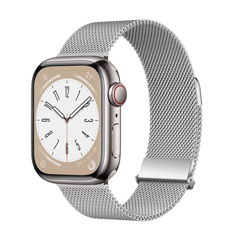 Pour bracelet de montre en métal magnétique milanais ZGA pour Apple Watch Series 4 44mm (argent)