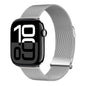 Pour Apple Watch Series 10 46mm ZGA Bracelet de montre milanais magnétique en métal (argenté)