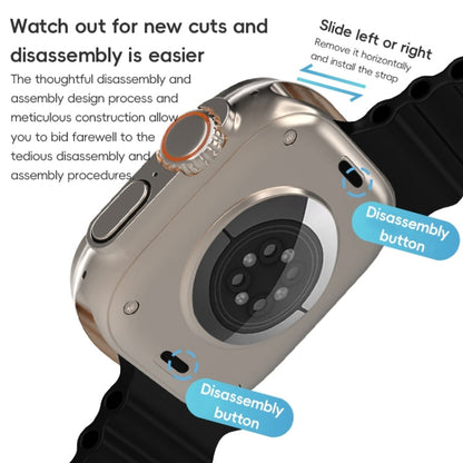 For Apple Watch Series 3 42mm ZGA Ocean Silicone Watch Band(Black)