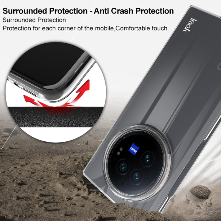 For vivo X Fold3 imak Wing II Wear-resisting Crystal Phone Protective Case