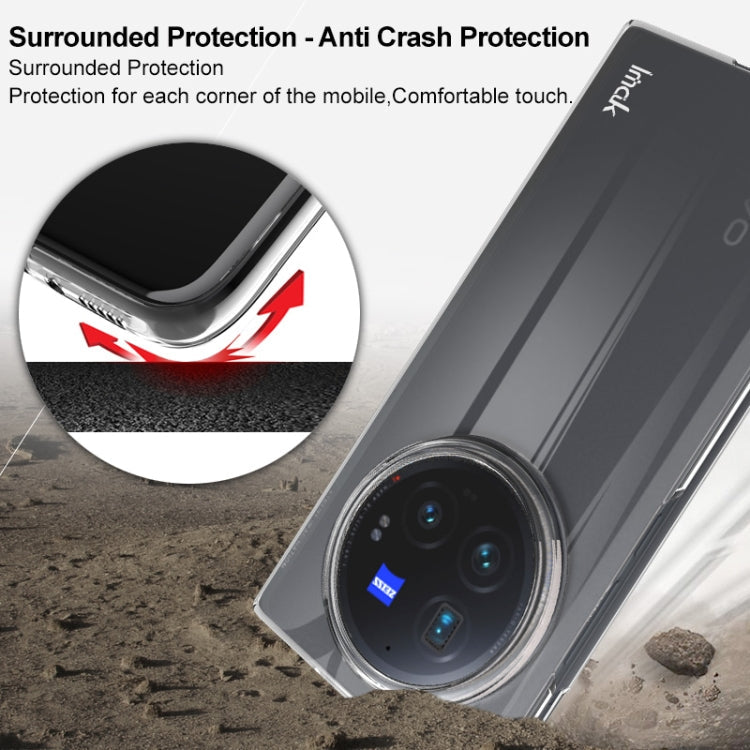 For vivo X Fold3 Pro imak Wing II Wear-resisting Crystal Phone Protective Case