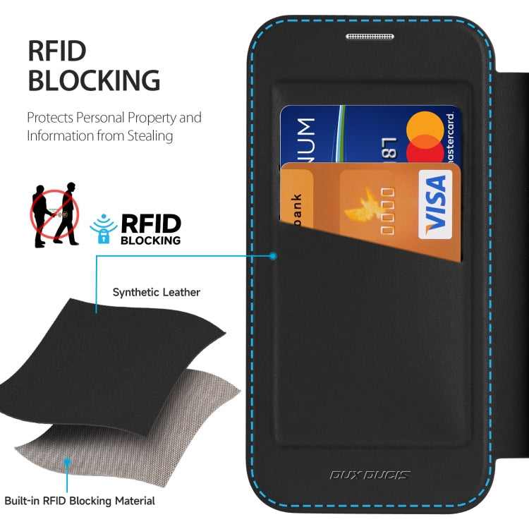 For Samsung Galaxy A36 5G / A56 5G DUX DUCIS Skin X Pro Series PC + TPU Phone Leather Case(Black)