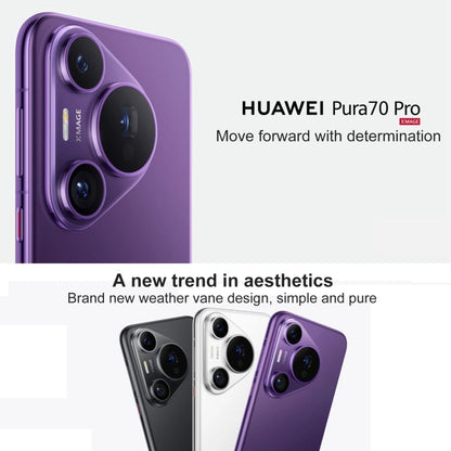 HUAWEI Pura 70 Pro, 12GB+1TB, Screen Fingerprint Identification, 6.8 inch HarmonyOS 4.2 Kirin 9010 Octa Core up to 2.3GHz, NFC, OTG, Not Support Google Play(White)