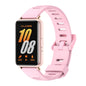 Pour Samsung Galaxy Fit 3 Mijobs Bracelet en Silicone à Trou Plat (Poudre de Racine de Lotus+Or Rose)