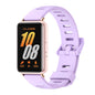 Pour bracelet de montre en silicone à trou plat Mijobs Samsung Galaxy Fit 3 (violet + or rose)