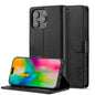 LC.IMEEKE Calf Texture Horizontal Flip Leather Case For iPhone 16 Pro Max(Black)