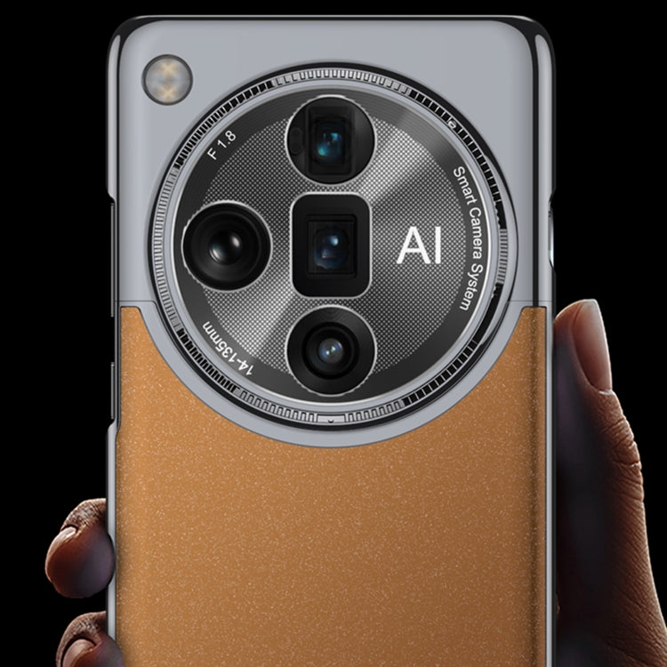 For OPPO Find X7 GKK Mortise-Tenon Connection Contrast Color Frosted AG Shockproof Phone Case(Black)