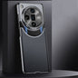 Pour OPPO Find X7 Ultra Coque de Téléphone Antichoc Givrée AG GKK à Connexion Tenon-Mortaise et Couleurs Contrastées (Noir)
