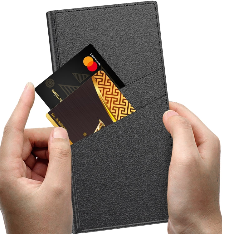 For Samsung Galaxy S24 Ultra 5G GKK Triumph Ultra-Thin Flip Leather Case without Pen(Black)