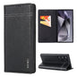 For Galaxy S24 Ultra 5G GEBEI Top-grain Horizontal Flip Leather Phone Case(Black)