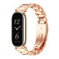 For Xiaomi Smart Band 10 / 9 / 8 Mijobs GT4 Three Beads Metal Watch Band(Rose Gold)
