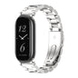 Pour Xiaomi Smart Band 10 / 9 / 8 Mijobs GT4 Bracelet de montre en métal trois perles (Argent)