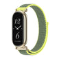 For Xiaomi Smart Band 10 / 9 / 8 Mijobs GT4 Breathable Nylon Loop Watch Band(Bright Yellow Light Gold)