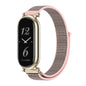 Pour bracelet de montre Xiaomi Smart Band 10 / 9 / 8 Mijobs GT4 en nylon respirant (rose or clair)