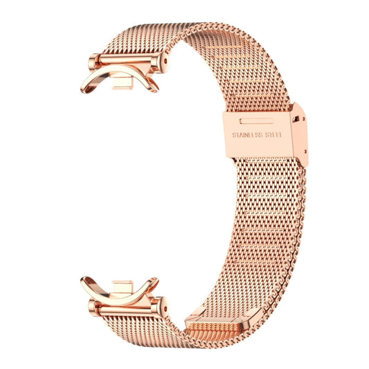 For Xiaomi Smart Band 10 / 9 / 8 Mijobs GT4 Milan Buckle Metal Watch Band(Rose Gold)