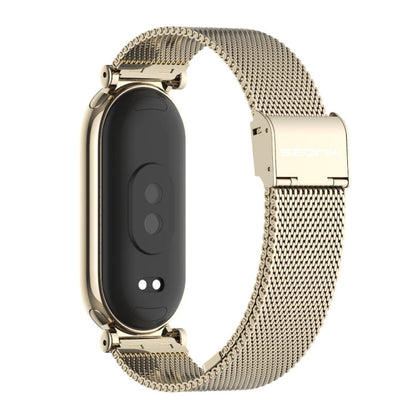 For Xiaomi Smart Band 10 / 9 / 8 Mijobs GT4 Milan Buckle Metal Watch Band(Light Gold)