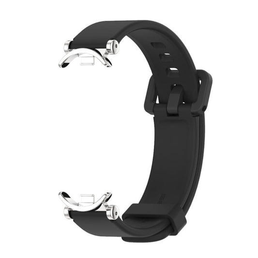 For Xiaomi Smart Band 10 / 9 / 8 Mijobs GT4 Silicone Breathable Watch Band(Black Silver)