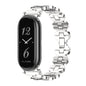 For Xiaomi Smart Band 10 / 9 / 8 Mijobs GT4 Bone Chain Metal Watch Band(Silver)