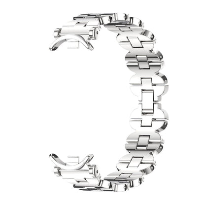 For Xiaomi Smart Band 10 / 9 / 8 Mijobs GT4 Bone Chain Metal Watch Band(Silver)