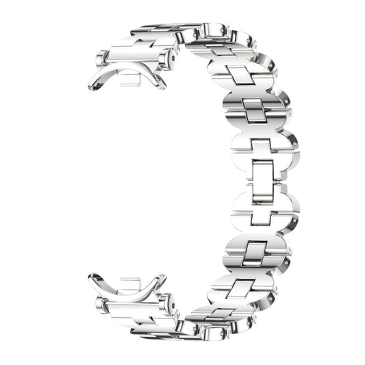 For Xiaomi Smart Band 10 / 9 / 8 Mijobs GT4 Bone Chain Metal Watch Band(Silver)