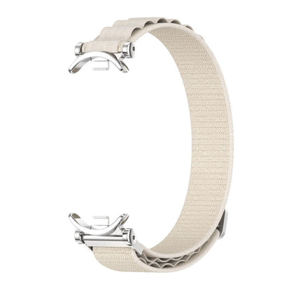 For Xiaomi Smart Band 10 / 9 / 8 Mijobs GT4 Nylon Breathable Watch Band(Grey Silver)