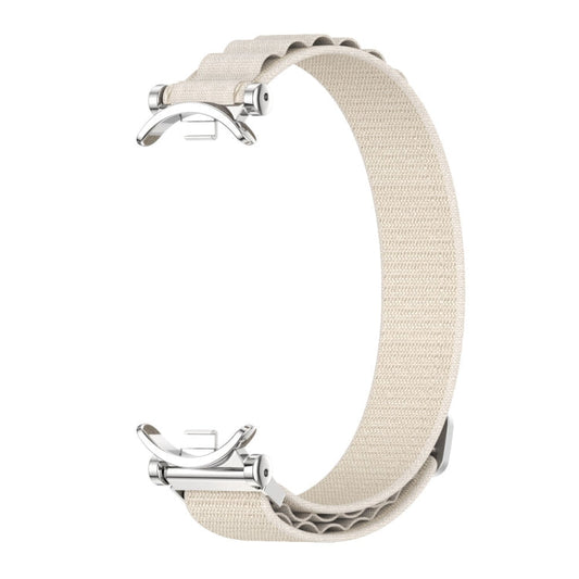 For Xiaomi Smart Band 10 / 9 / 8 Mijobs GT4 Nylon Breathable Watch Band(Grey Silver)