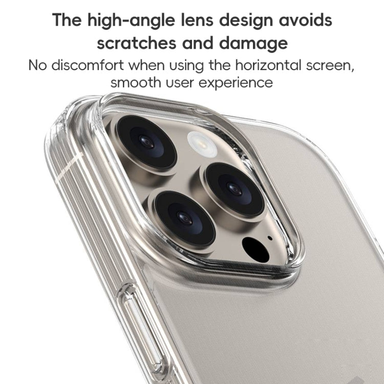 For iPhone 16 Plus ZGA Clear TPU Shockproof Phone Case(Transparent)