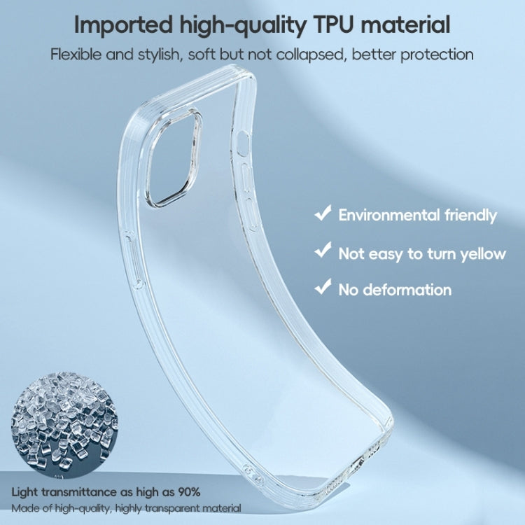 For iPhone 15 ZGA Clear TPU Shockproof Phone Case(Transparent)