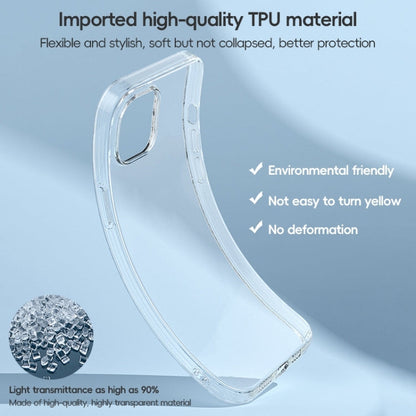 For iPhone 15 Plus ZGA Clear TPU Shockproof Phone Case(Transparent)