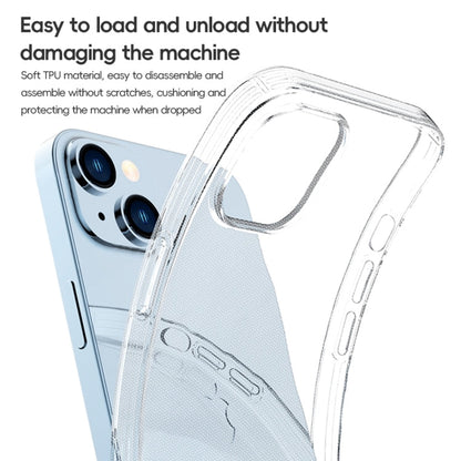 For iPhone 15 Pro ZGA Clear TPU Shockproof Phone Case(Transparent)