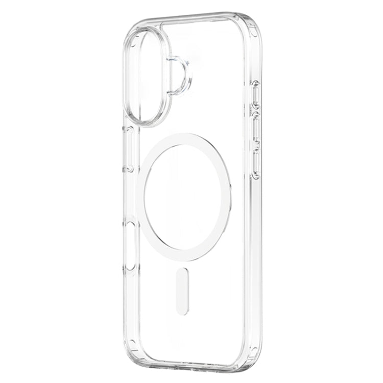 For iPhone 16 ZGA Magsafe Clear PC Hybrid TPU Phone Case(Transparent)