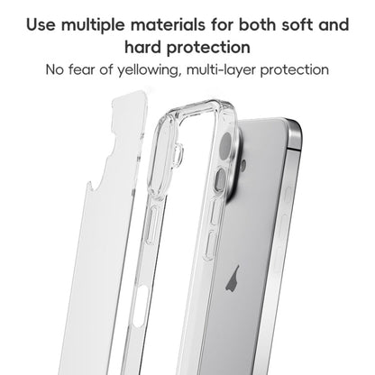 For iPhone 16 ZGA Magsafe Clear PC Hybrid TPU Phone Case(Transparent)