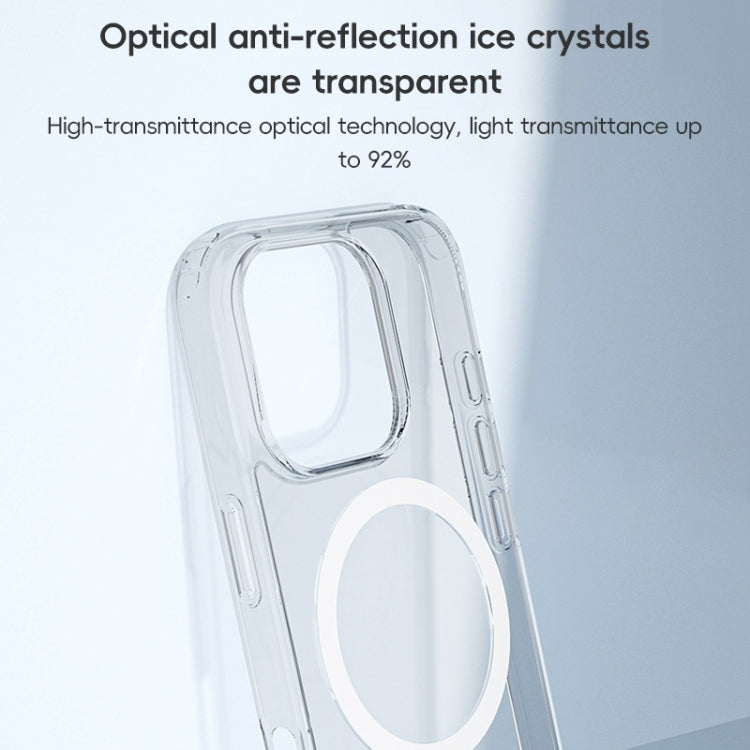 For iPhone 16 ZGA Magsafe Clear PC Hybrid TPU Phone Case(Transparent)