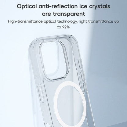 For iPhone 16 ZGA Magsafe Clear PC Hybrid TPU Phone Case(Transparent)