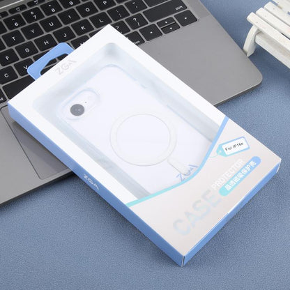 For iPhone 17e / 16e ZGA Magsafe Clear PC Hybrid TPU Phone Case(Transparent)