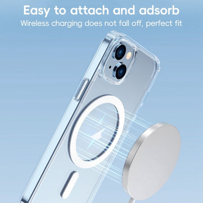 For iPhone 15 Plus ZGA Magsafe Clear PC Hybrid TPU Phone Case(Transparent)