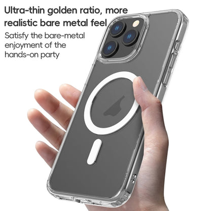 For iPhone 15 Plus ZGA Magsafe Clear PC Hybrid TPU Phone Case(Transparent)
