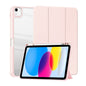 For iPad 2025 / 2022 ZGA Tri-Fold Voltage Smart Leather Tablet Case(Pink)
