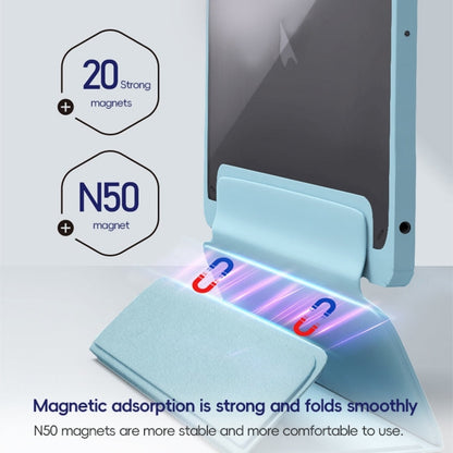 For iPad Air 10.9 2022 / 2020 ZGA Tri-Fold Voltage Smart Leather Tablet Case(Pink)