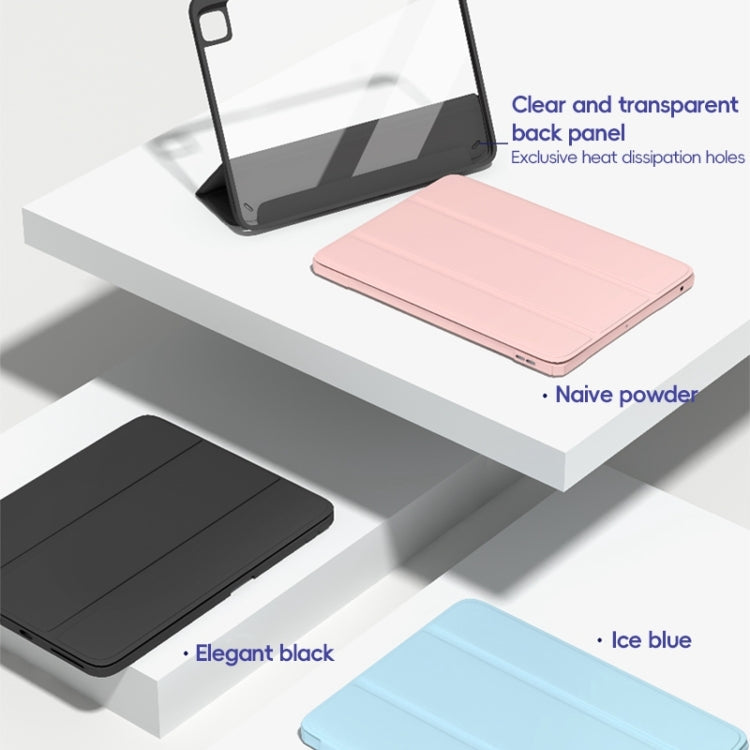 For iPad Air 10.9 2022 / 2020 ZGA Tri-Fold Voltage Smart Leather Tablet Case(Black)