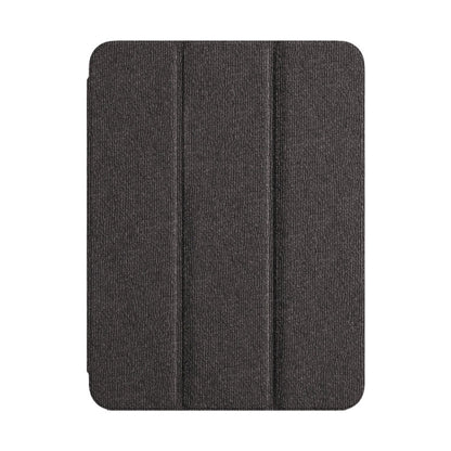 For iPad Pro 12.9 2022/2021/2020 ZGA Tri-Fold Voltage Smart Leather Tablet Case(Grey)