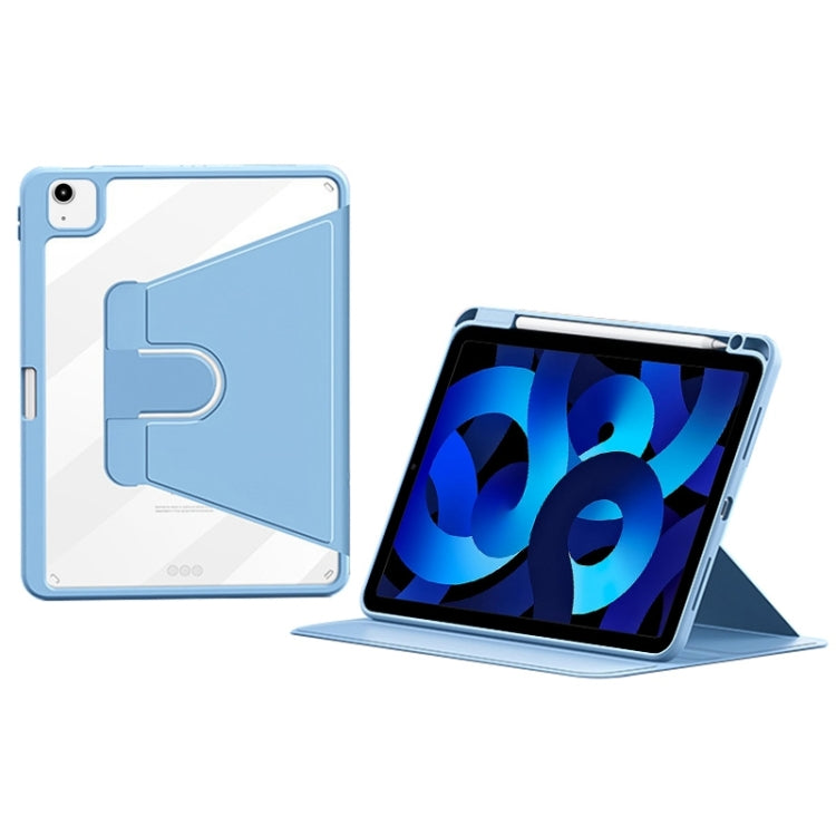 Pour iPad Air 10.9 2022 / 2020 ZGA Étui de protection rotatif à 360° en cuir PU avec support (Bleu)
