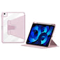 Pour iPad Air 10.9 2022 / 2020 ZGA Étui Smart en Cuir Tri-Fold à Rotation 360 pour Tablette (Rose)