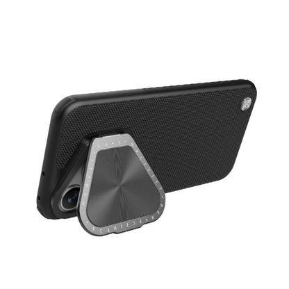 Pour Huawei Pura 70 Pro/70 Pro+ Étui de Téléphone en Nylon NILLKIN Textured Prop avec Support de Protection d'Objectif (Noir)