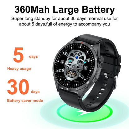 GTS4/LT09 1.5 inch IP67 Fitness Wellness Smart Watch Support Bluetooth Call / Sleep / Blood Oxygen / Heart Rate Health Monitor, Silicone Strap(Silver)