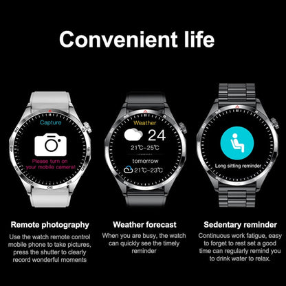 GTS4/LT09 1.5 inch IP67 Fitness Wellness Smart Watch Support Bluetooth Call / Sleep / Blood Oxygen / Heart Rate Health Monitor, Silicone Strap(Balck)