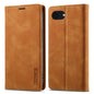 For iPhone 17e / 16e LC.IMEEKE Strong Magnetism Microfiber Leather Phone Case(Brown)