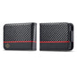 For Samsung Galaxy Z Flip6 / Flip7 FE LC.IMEEKE Carbon Fiber Leather Phone Case(Vertical Black)